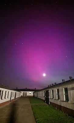 Polarlicht über dem Geflügelhof Reinkemeier · seltener Naturhimmel